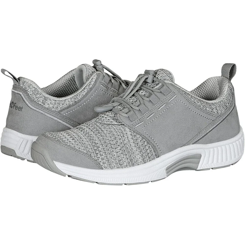Orthofeet Francis 844 Sneaker Womens US 9 2E Gray Athletic Walking Shoes GAL1388